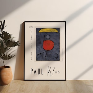 Paul Klee Poster - Kunstmuseum Ausstellungsdruck | Paul Klee Galerie Wandkunst | Paul Klee Druck | Abstrakte Kunst Ausstellungsplakat | Kunstdrucke