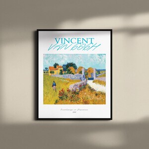 Van Gogh Poster - Farmhouse in Provence | Van Gogh Wall Art | Van Gogh Print | Post-Impressionist Art Exhibition Poster | Digital Art Prints