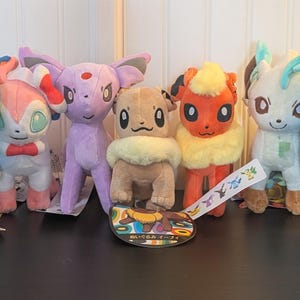 Complete Eevee Evolution Plush Set - 9 Characters in total