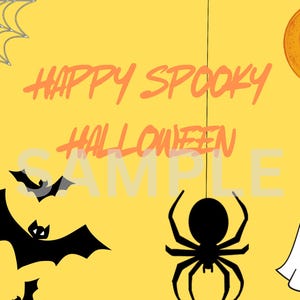 Happy spooky halloween card
