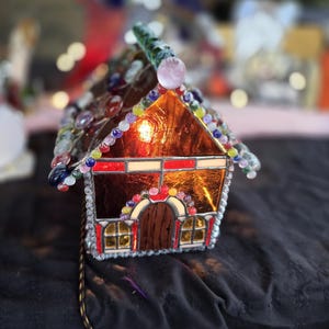 Stained Glass Gingerbread House
