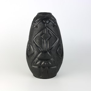 50&#39;s Black Clay Vase from Coperativa Oltui  , Romania