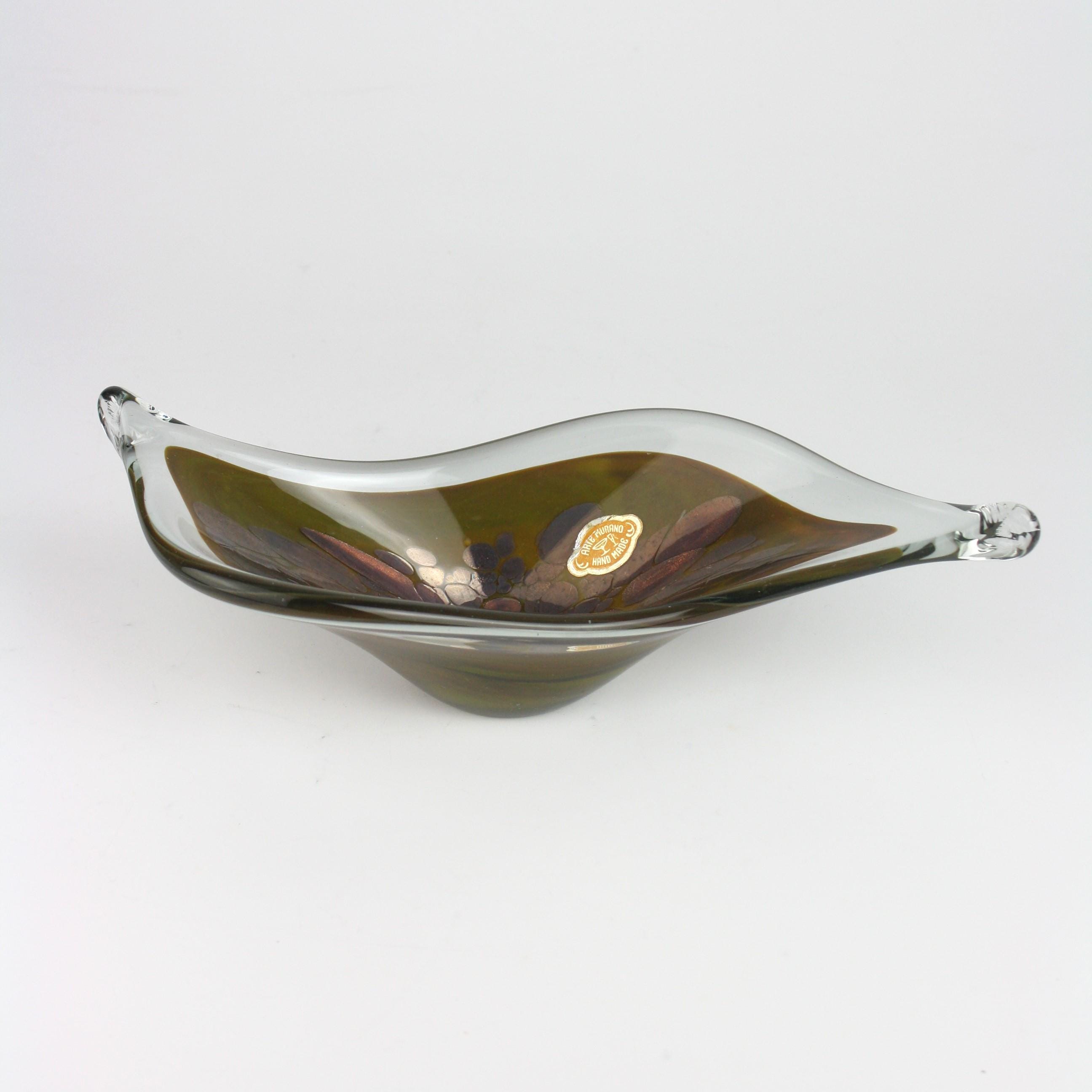 60's ヴィンテージ ベネチアンガラス ムラーノ 手吹き工芸品