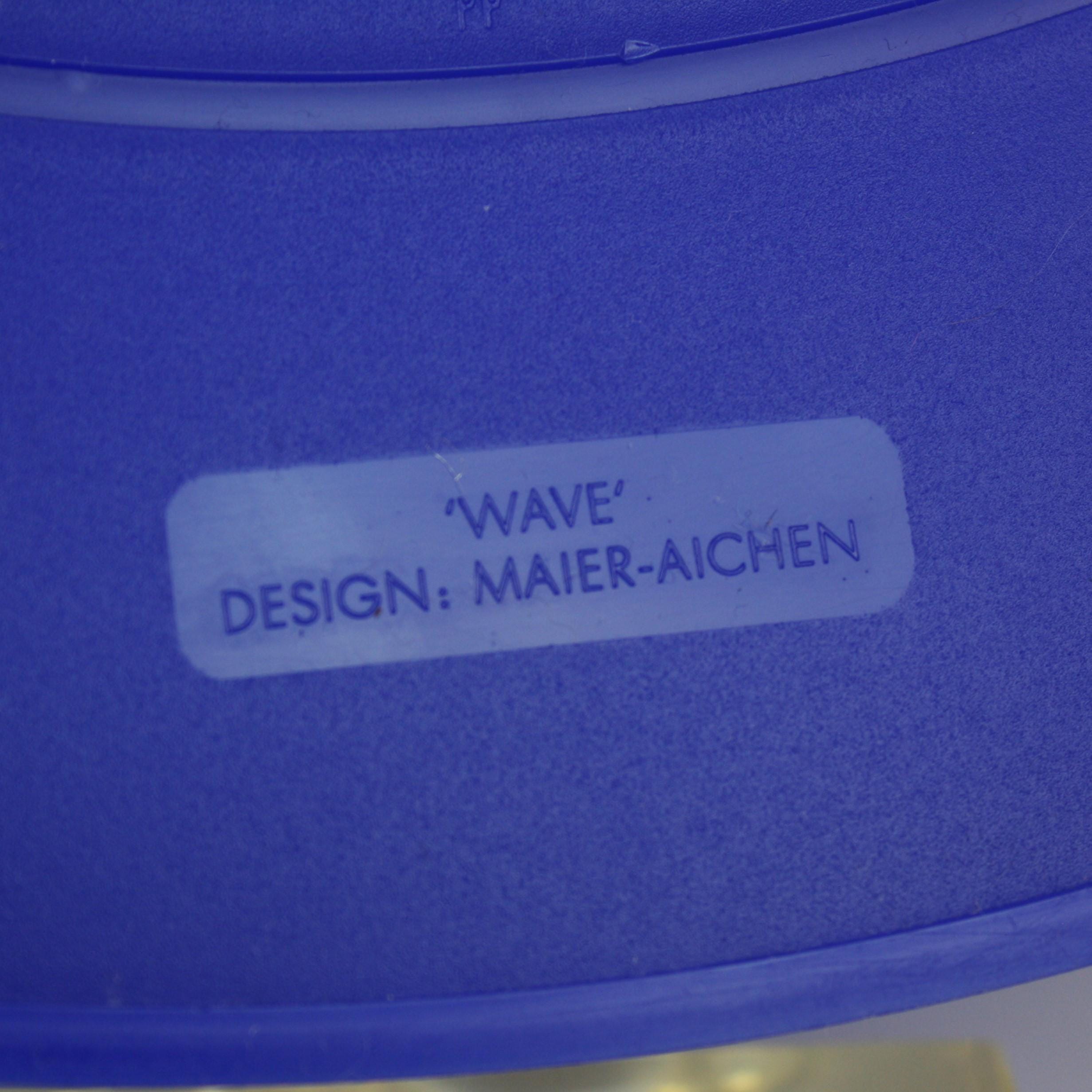 Vintage 1991 Authentics “wave” Magazine Rack – Iconic Blue