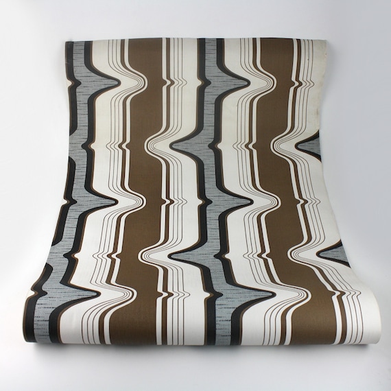 1960's Original Geometric Layland Vinyl Wallpaper , print-A30916S2 , made in England