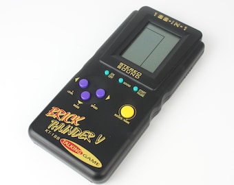 NOS Brick Thunder V KT-188 Handheld LCD Game in Original Box • Vintage 1990s 188-in-1 Brick Game • Retro Talking Game Console