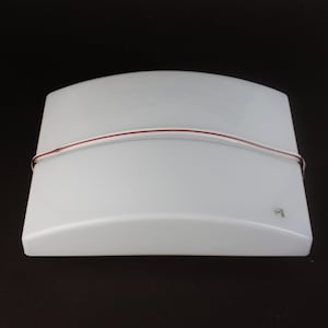 1980s Vetri Murano Glass Light: Red Cord Detail, Original Label (31x22x10cm)
