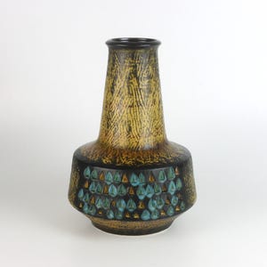 Vase Fat Lava vintage des années 60 - Céramique moderne du milieu du siècle, Allemagne de l'Ouest