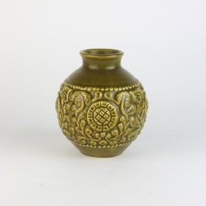 Mid-Century Jasba Ceramic Vase , West Germany Pottery