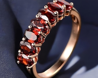 Bague en rubis créé par Eternal Lab en argent sterling 925 | Luxe intemporel