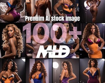Lot Premium  + 110 Photos Ultra Réalistes - Stock Photo - Boite de nuit , Beauté, Flyers, Perruque - Fete - Sexy - Haute Qualité Pro