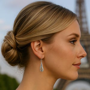 Liquid Silver Multi Strand Dangle Hoop Earrings Sterling Silver Chain Earrings Drop Statement Long Tassel Earrings