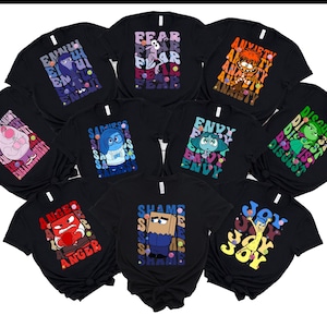 Inside Out Characters Shirts, Inside Out 2 Shirt, Christmas Family Party Shirt, Funny Group Matching, Adult - Youth - Toddler Shirts