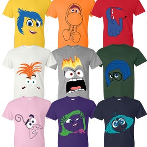 Inside Out Characters Shirts, Inside Out 2 Shirt, Christmas Family Party Shirt, Funny Group Matching, Adult - Youth - Toddler Shirts