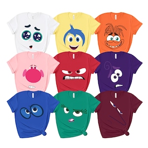 Inside Out Characters Shirts, Inside Out 2 Shirt, Christmas Family Party Shirt, Funny Group Matching, Adult - Youth - Toddler Shirts