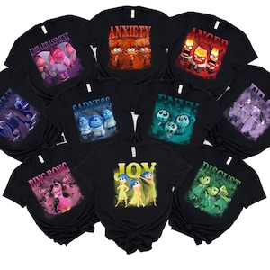Inside Out Characters Shirts, Inside Out 2 Shirt, Christmas Family Party Shirt, Funny Group Matching, Adult - Youth - Toddler Shirts