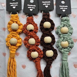 Macramé Bead Keychain