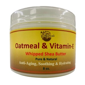 Oatmeal & Vitamin-E Whipped Shea Butter 8oz image 2