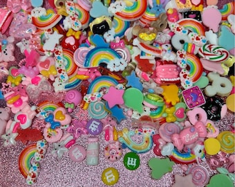 Charms per unghie kawaii 3D a forma di caramella: nail art con dessert in resina