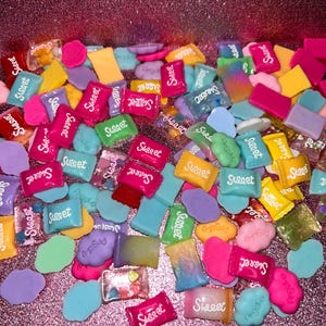 Sweet Candy Nail Charms | Assorted Color Kawaii 3D Nail Art Charms | Resin Dessert Charms for Press On Nails, Acrylics, & DIY Sets