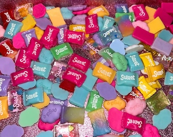 Ciondoli per unghie a forma di caramelle kawaii: ciondoli per dessert in resina 3D