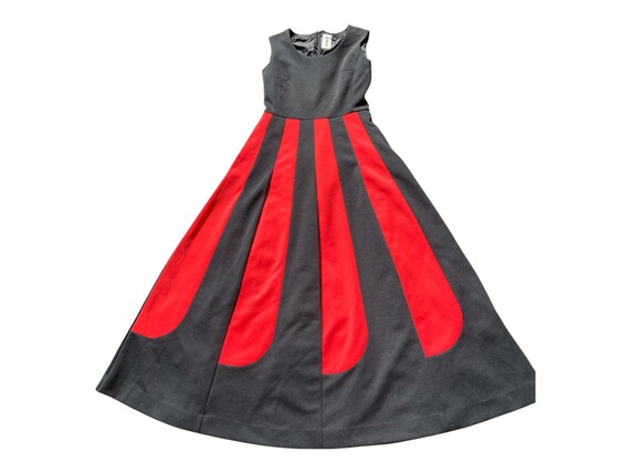 simple red and black dress design Handmade Beaded Prom Dress,vintage Black and Red Party Dress