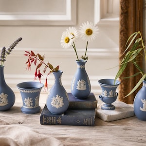 Wedgwood Jasperware Blue Vase - Etsy