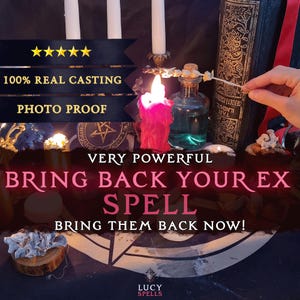 Bring Back Your Ex Spell: Rekindle Lost Love, Same Day Cast