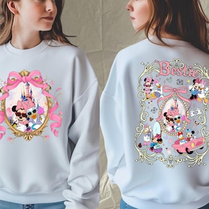Sweat Besties Minnie et Daisy, pull meilleurs amis Disney, pull voyage filles WDW, pull Besties Disney, pull filles Disney