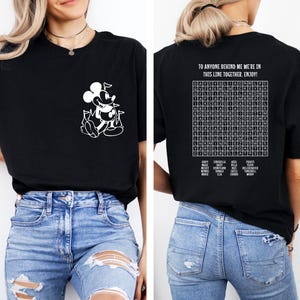 Funny Interactive Disney Shirt, Waiting In Line Puzzle Double Side Disney Shirt, Disney Dad Shirt, Disney Mom Shirt, Disneyworld Shirt