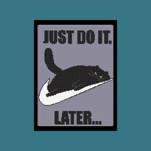 Cat Cross Stitch Pattern. Downloadable Digital PDF Design.