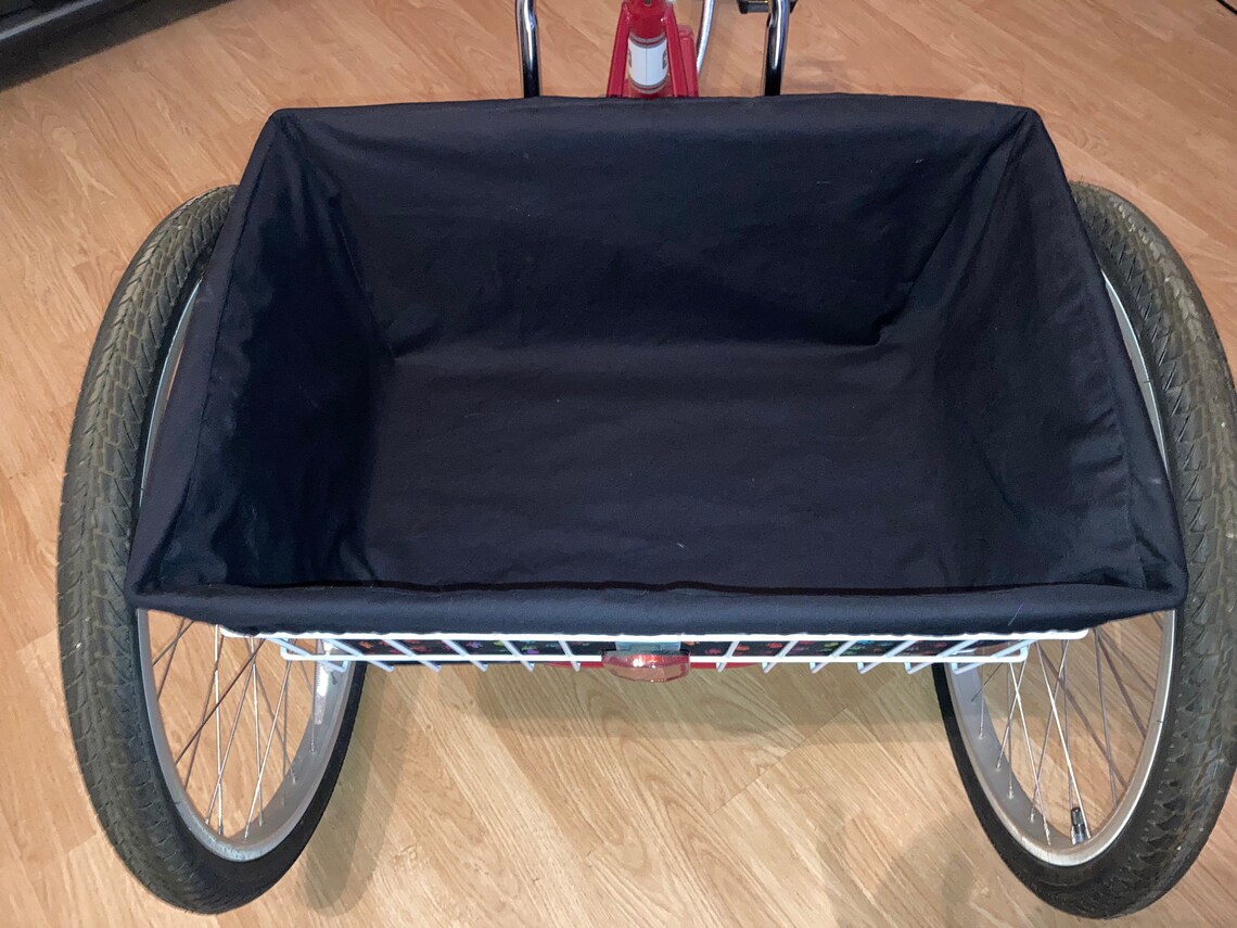 Adult Tricycle Basket Liner Puppy Paws & Hearts Reversible Etsy