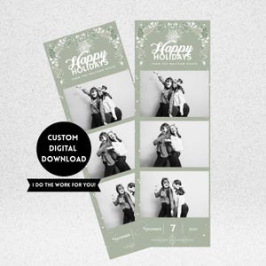 Custom Photo Strip - Digital Download - Photo Booth Photos