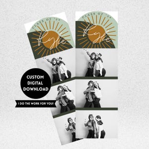 Custom Photo Strip - Digital Download - Photo Booth Photos