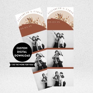 Custom Photo Strip - Digital Download - Photo Booth Photos
