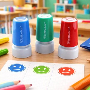 モチベーションを高める先生用スタンプセット | 教室用感情スタンプ3個