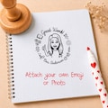 Custom Teacher Face Stamp: Personalized Emoji Grading Stamp product logo