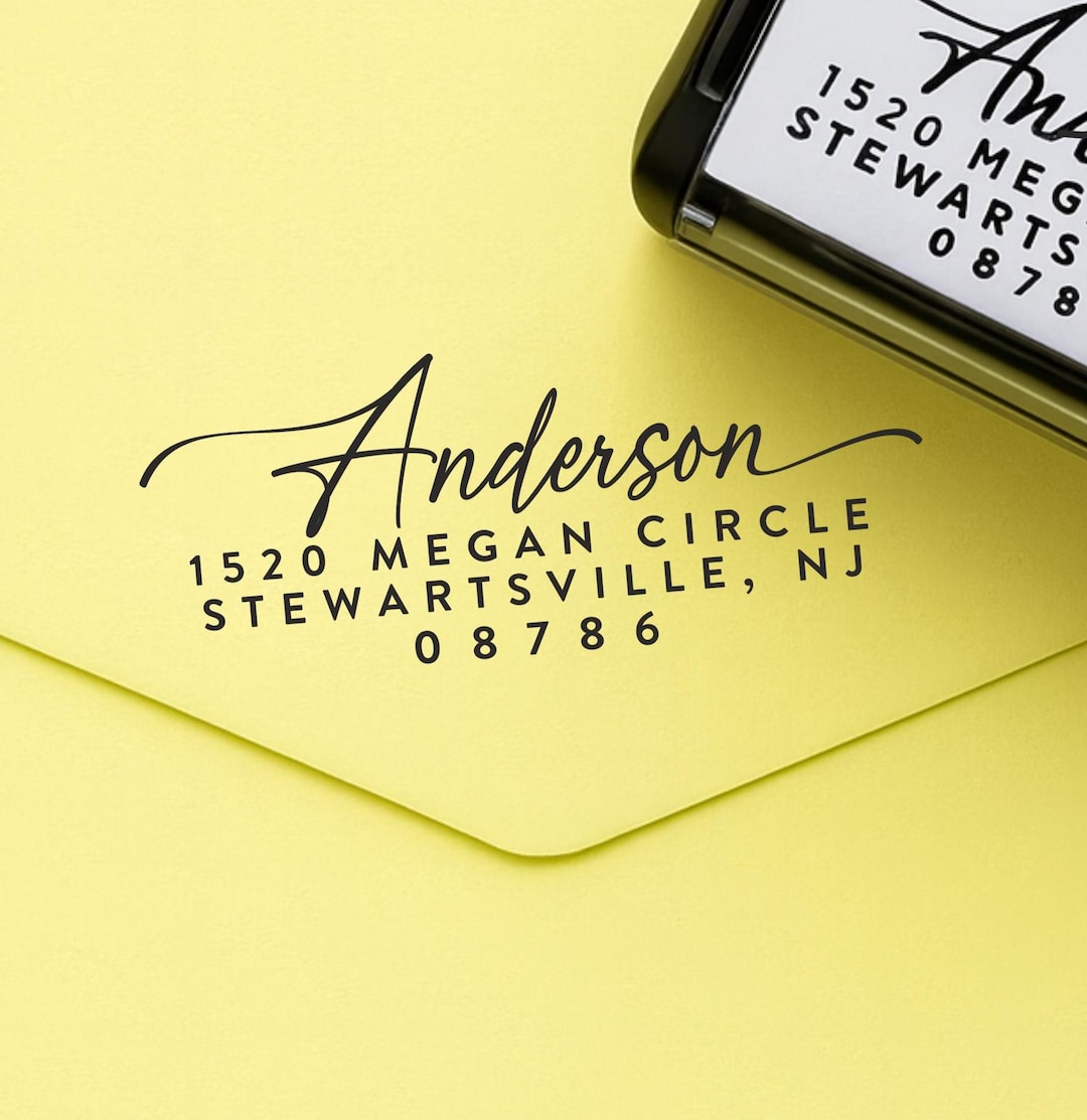 Personalized Return Address Stamp – Self Inking Custom Address for ...