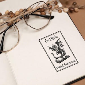 Personalized Ex Libris Stamp – Custom Library Book Stamp image 9