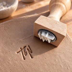 Custom Pottery Stamp – Personalized Ceramic Maker’s Mark for Clay, Your Logo or Design