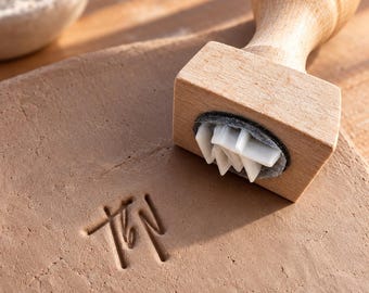 Custom Pottery Stamp – Personalized Ceramic Maker’s Mark for Clay, Your Logo or Design