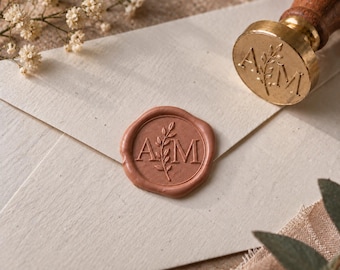 Custom Wax Seal Stamp – Personalized Wedding Initials