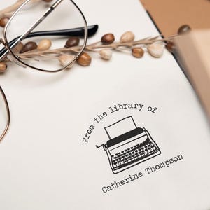 Personalized Ex Libris Stamp – Custom Library Book Stamp image 6