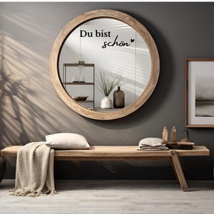 Adesivo "Sei bellissima" – adesivo a specchio per il bagno – scritta in vinile da 15–30 cm – decorazione per sé stessi e regalo per le donne