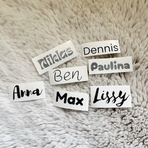Adesivos Adesivos nomes e palavras de todos os tipos Presente de Casamento / Aniversário feitos em vinil no tamanho e cor desejados Personalizados
