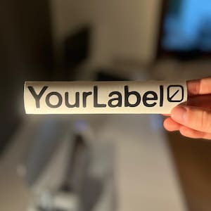 Wasserflasche Aufkleber mit Wunschtext – Personalisiert für Flasche, Laptop, Auto – Vinyl Name Sticker wetterfest & einfarbig