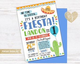 Boy Fiesta Birthday Invitation Printable, Mexican Bday Invite, Fiesta Invitation, Taco Tuesday Invite, Mexican Invitation, Digital File