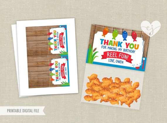 Fishing Favors, Goldfish Crackers Favors, Party Favor Treat Bag, Goldfish  Favors Printable, Printable Favor Bag Topper, the Big One, A1 -  Canada