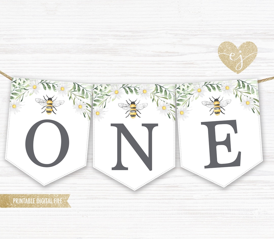 First Birthday Banner Onederful Banner Printable One Banner - Etsy