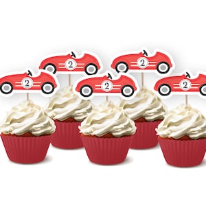 Two Fast Two Curious Cupcake Toppers, Printable Cupcake Toppers, race car Cupcake Toppers, 2nd two fast Birthday, racecar Party Cupcakes, A2